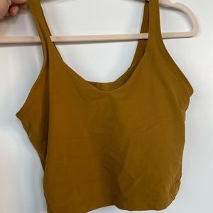 Lululemon align tank top in gold spice color